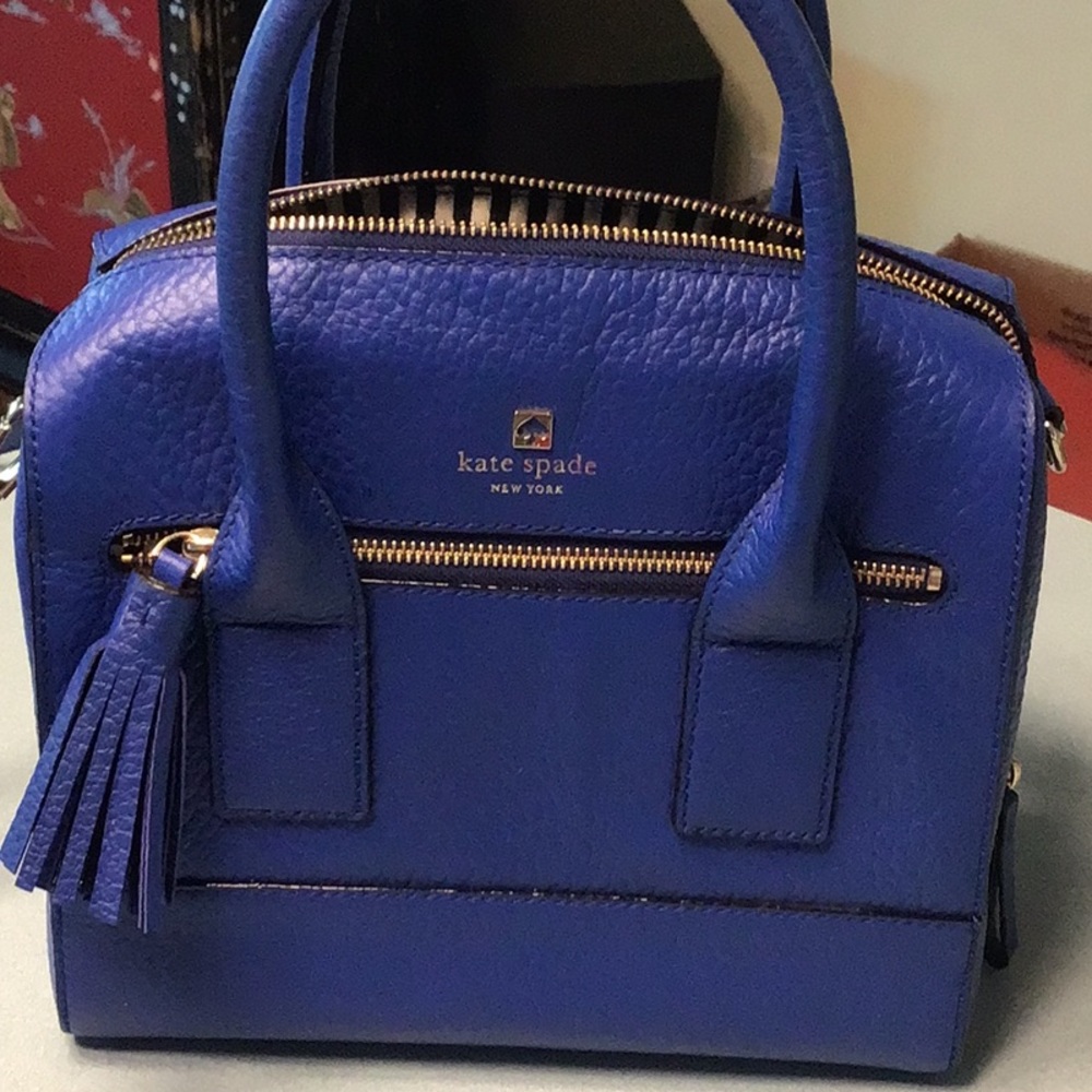 Cobalt blue kate spade purse